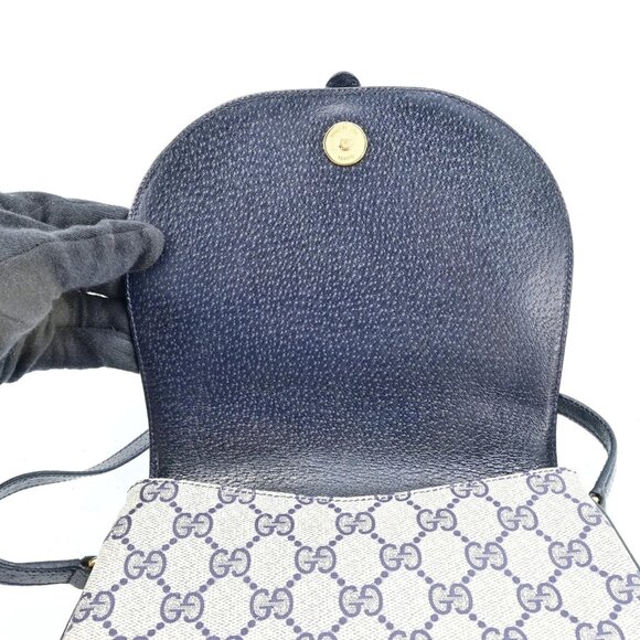 Authentic GUCCI Web Sherry Line PVC Leather Shoulder Bag bsj287-121225 - Picture 8 of 16